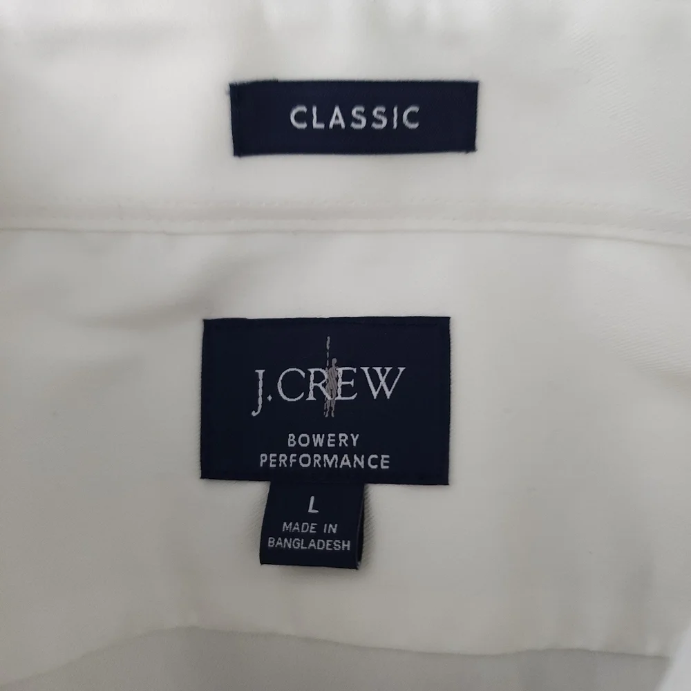 J. Crew Bowery Performance Stretch Dress Shirt With Spread Collar